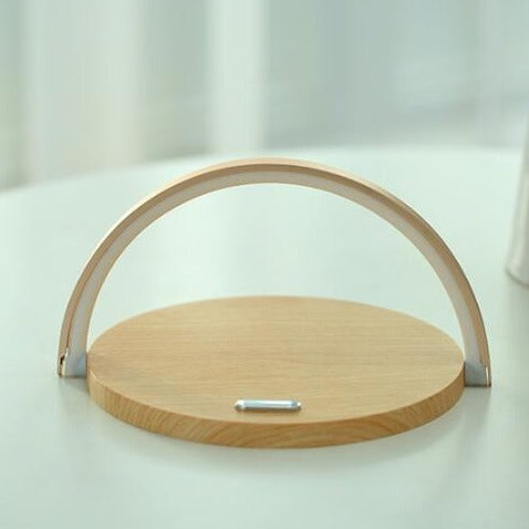 Wooden Wireless Charger Lamp