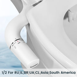 Ultra-Slim Toilet Seat Attachment Dual Nozzle Bidet