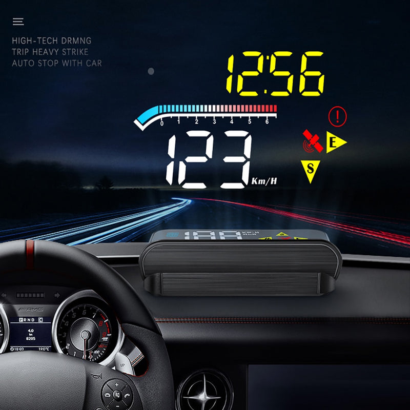 Windshield Speedometer Security Alarm Projector